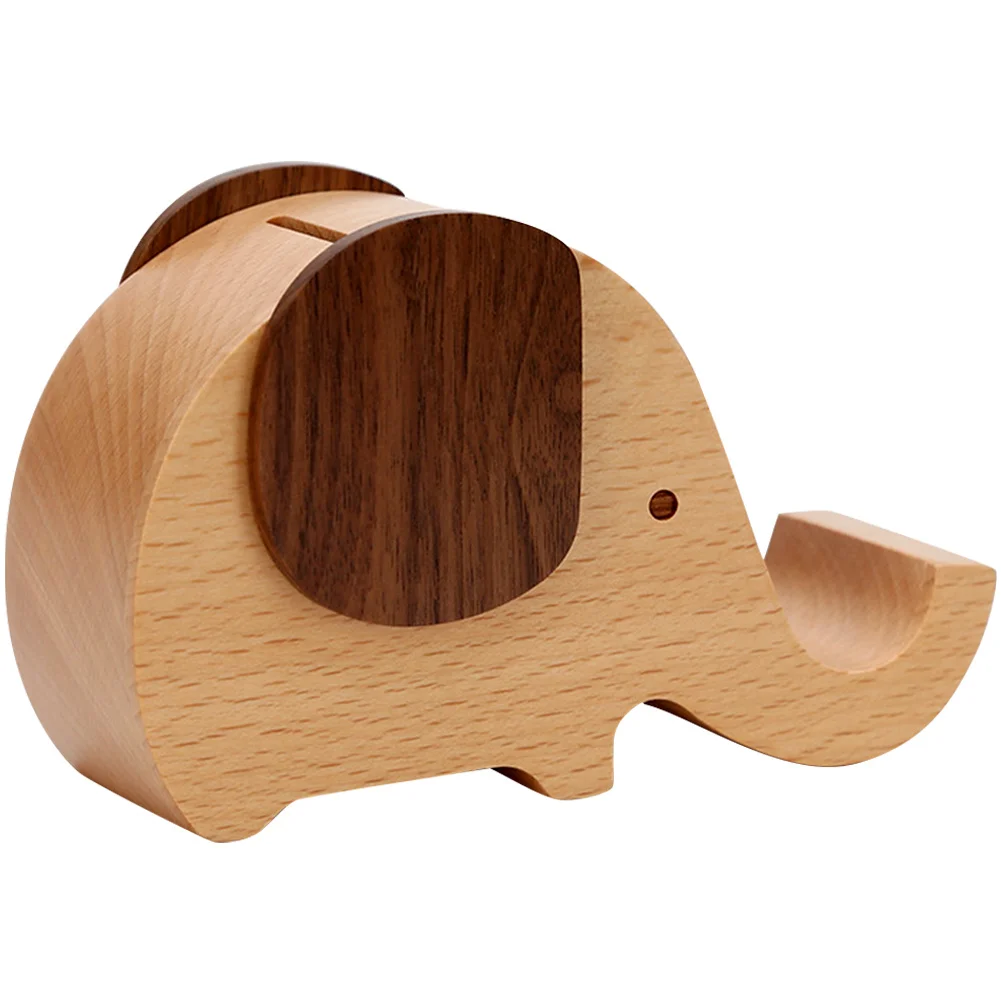 Деревянный настольный органайзер со слоном - Фотография_4