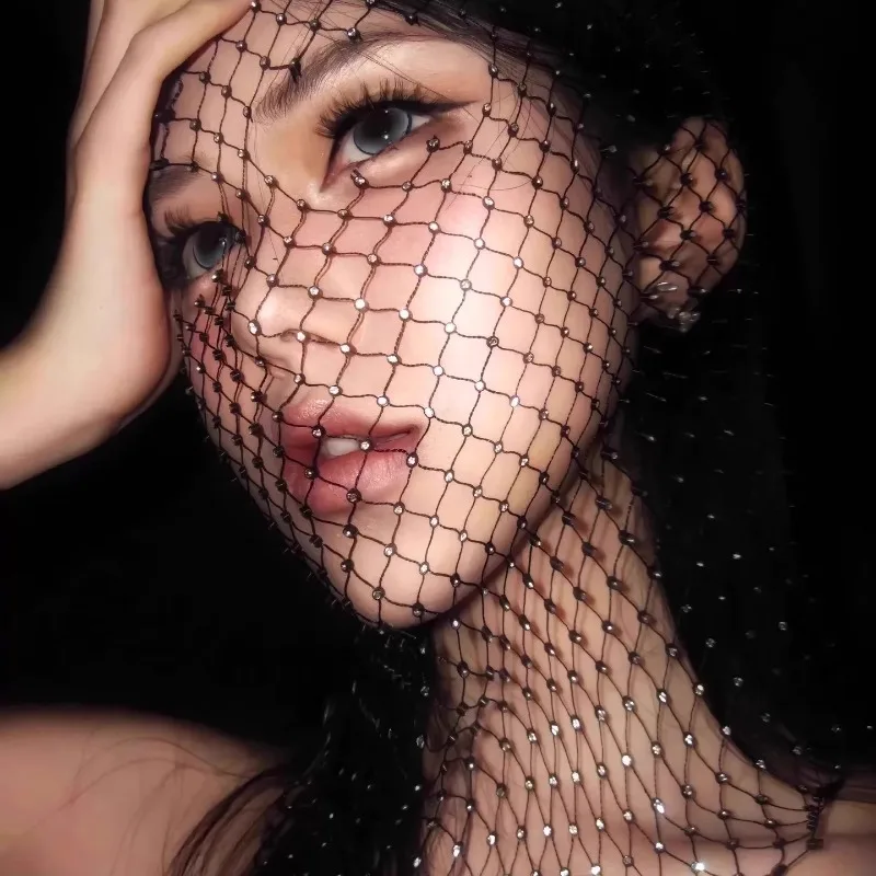 Hq блестящий бриллиантовый ажурный головной убор для женщин - Фотография_5