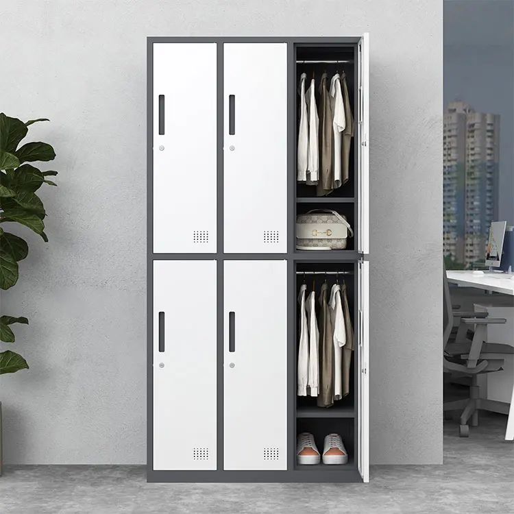 Стальной 6-дверный стальной шкаф almirah