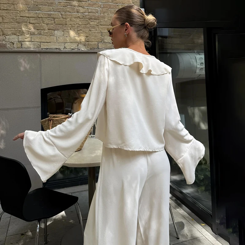 Tornova широкие брюки с рюшами - Фотография_4