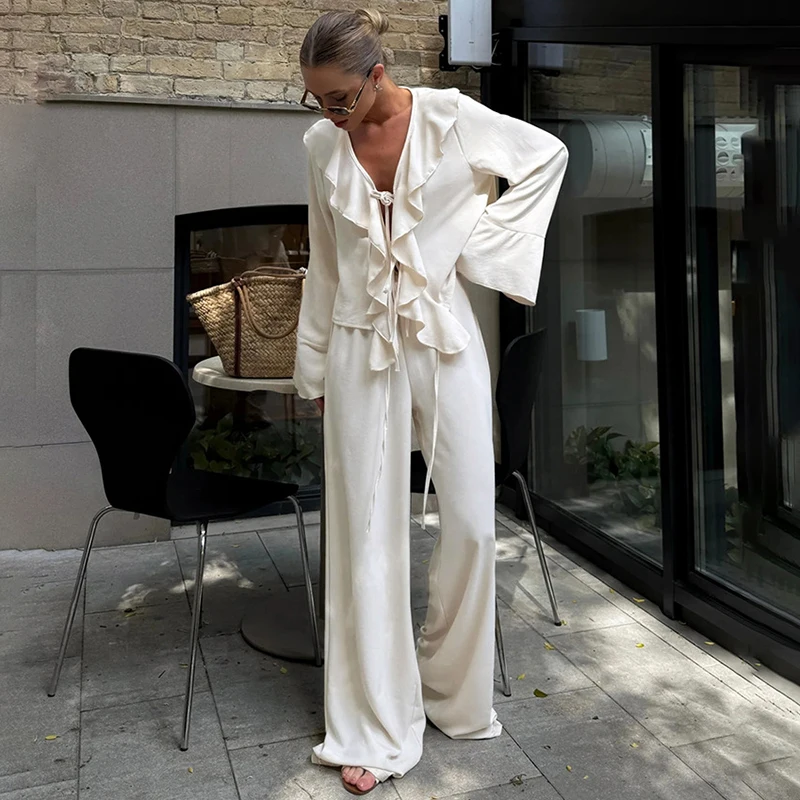 Tornova широкие брюки с рюшами - Фотография_2