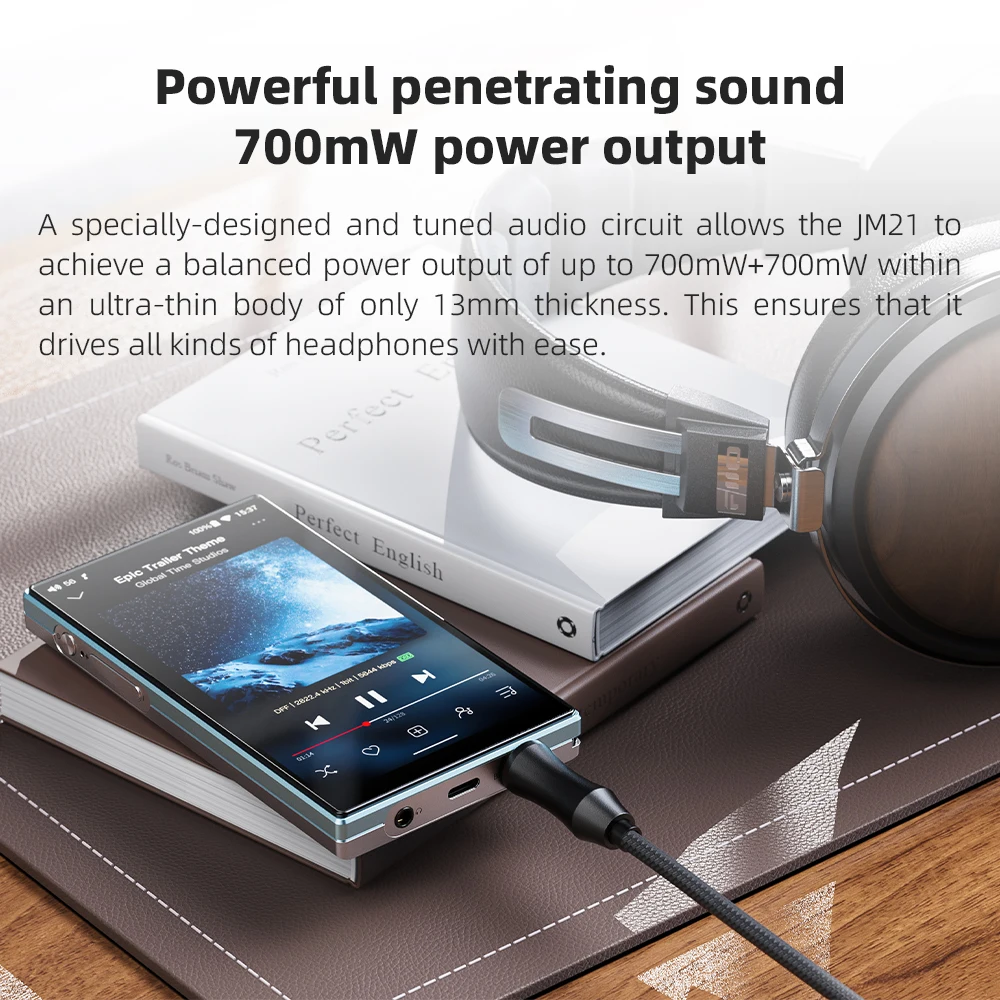 Fiio jm21 android 13 музыкальный плеер hi-res mp3 с snapdragon 680 - Фотография_3