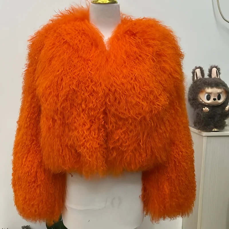 Новый стиль, зимняя теплая дубленная - Фотография_5