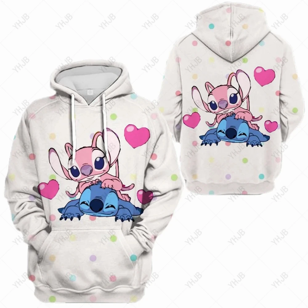 Moletom kawaii lilo feminino e stitch мультфильм