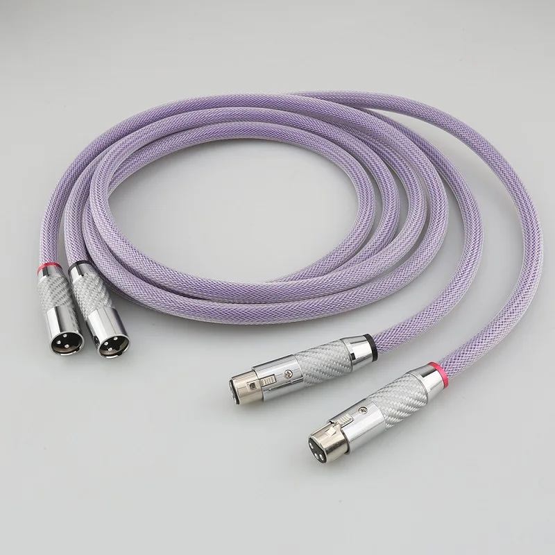 1 пара аудиофильских 4n ofc микрофонных кабелей hifi из чистой меди - Фотография_2