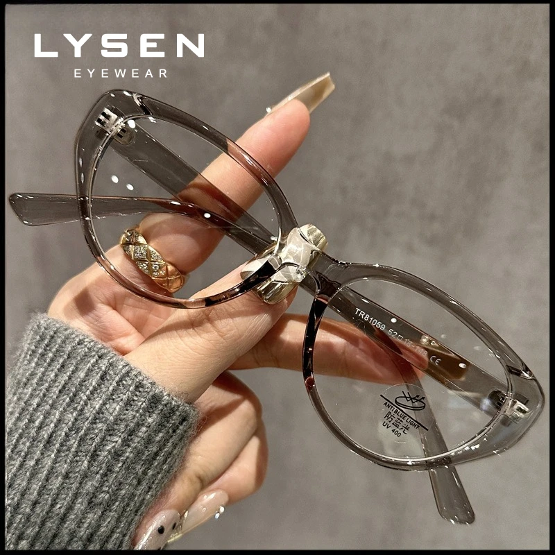 Lysen модные овальные очки с защитой от синего света для близорукости - Фотография_6