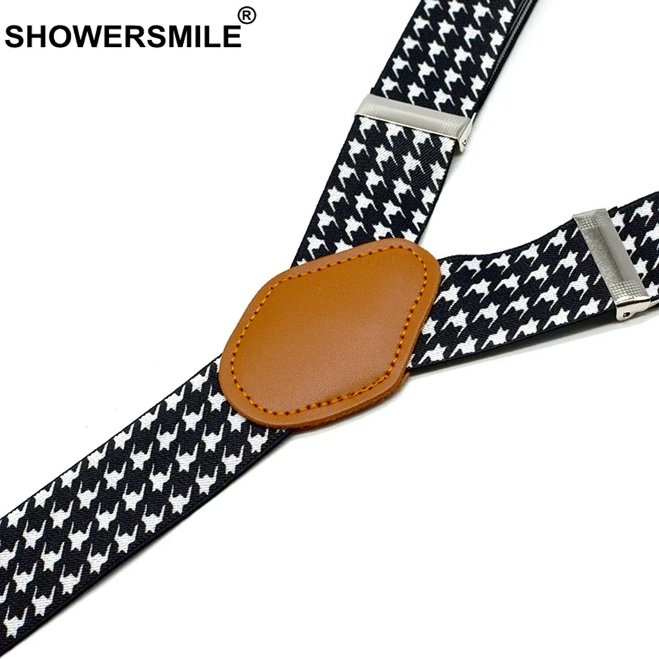 Showersmile подтяжки с узором «гусиные - Фотография_6