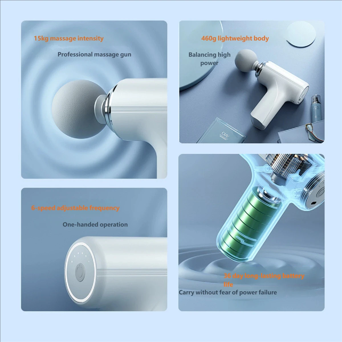 Мини-пистолет для массажа мышц - Фотография_5