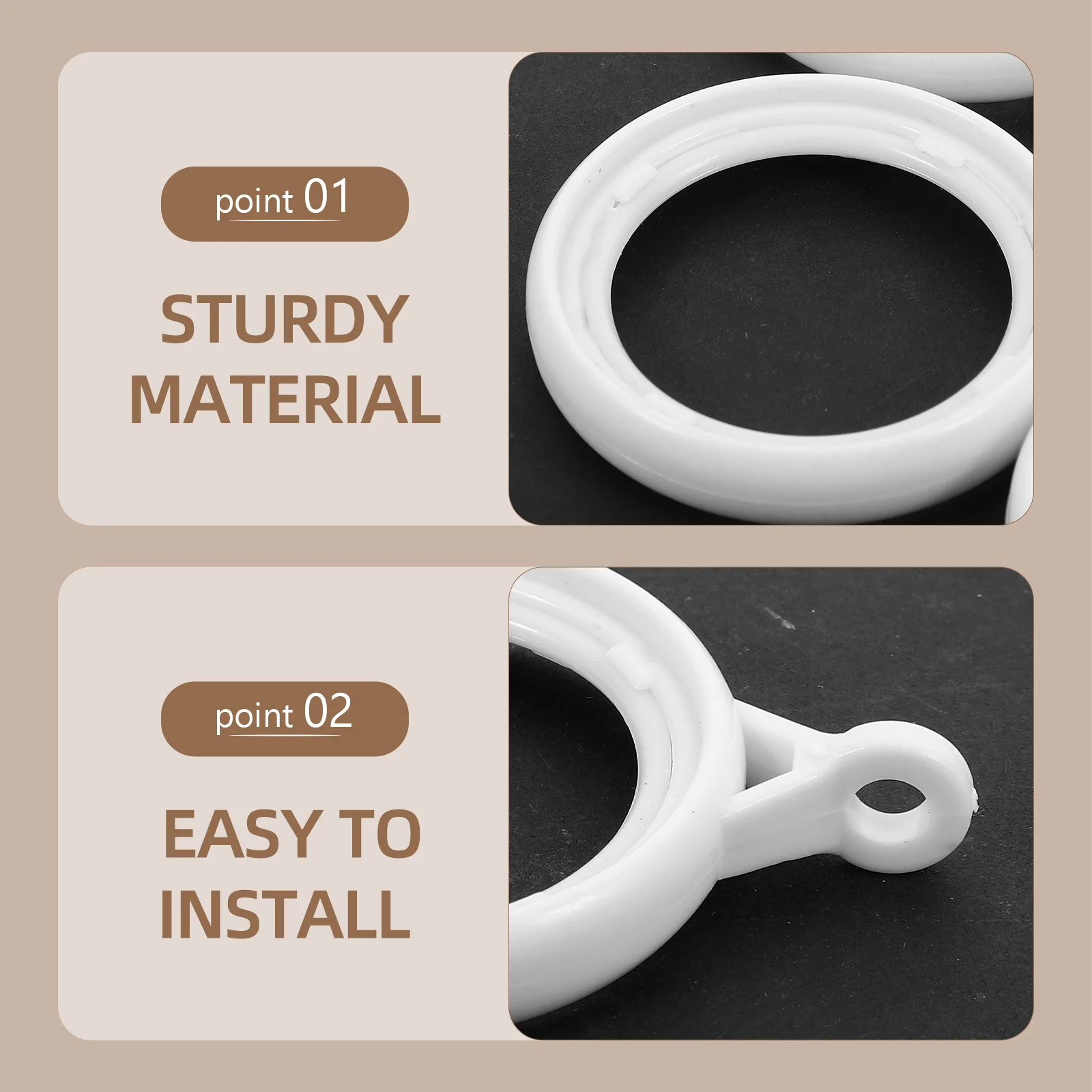 Пластиковые кольца для штор - Фотография_2