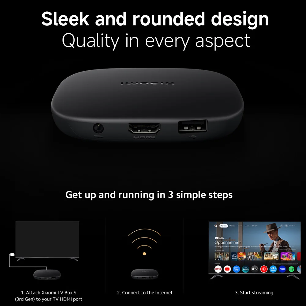 Глобальная версия xiaomi mi tv box s 3-го поколения 4k uhd bluetooth 5 - Фотография_2