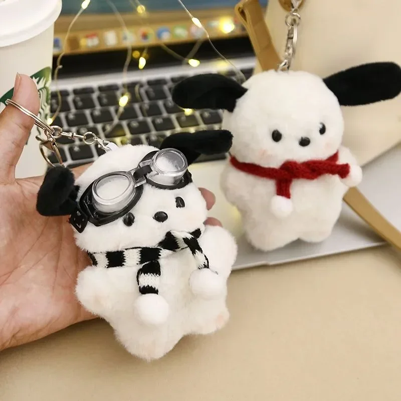 Kawaii sanrio pilot pochacco плюшевый брелок в стиле instagram - Фотография_2