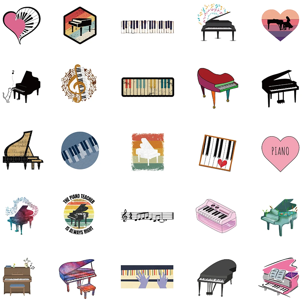 Музыкальные наклейки для пианино - Фотография_6