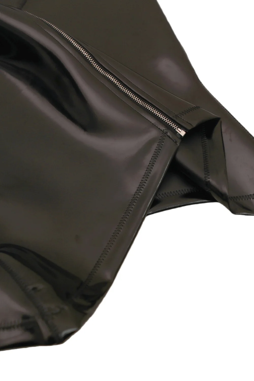 Мужской жилет без рукавов из искусственной кожи - Фотография_5