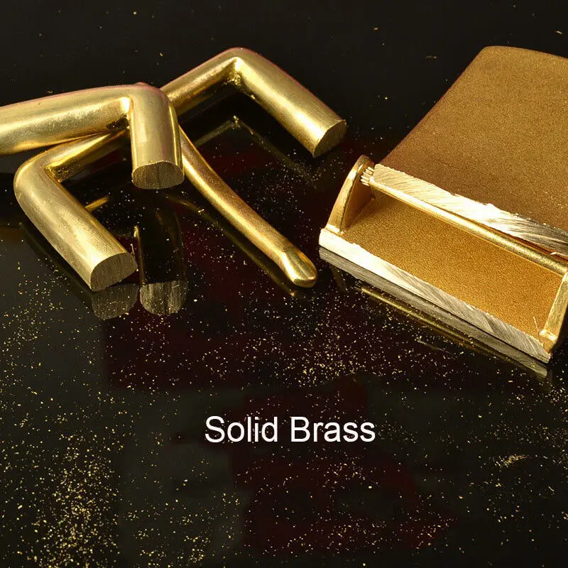 Пряжка из твердой латуни для изготовления кожаного ремня - Фотография_2