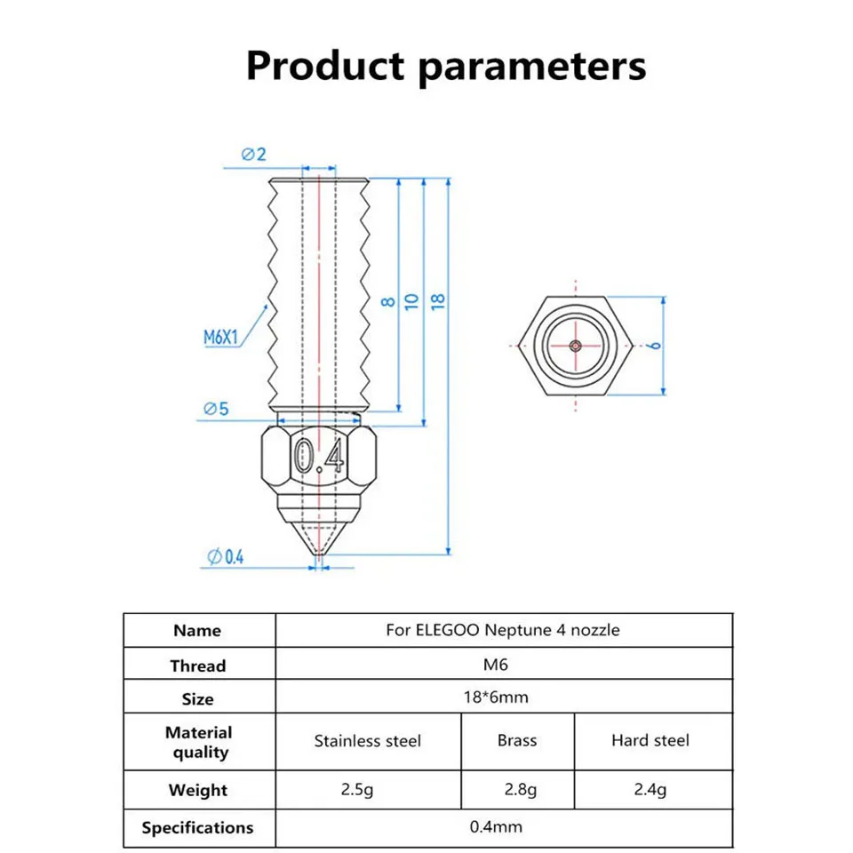 Насадка для elegoo neptune 4 - Фотография_6