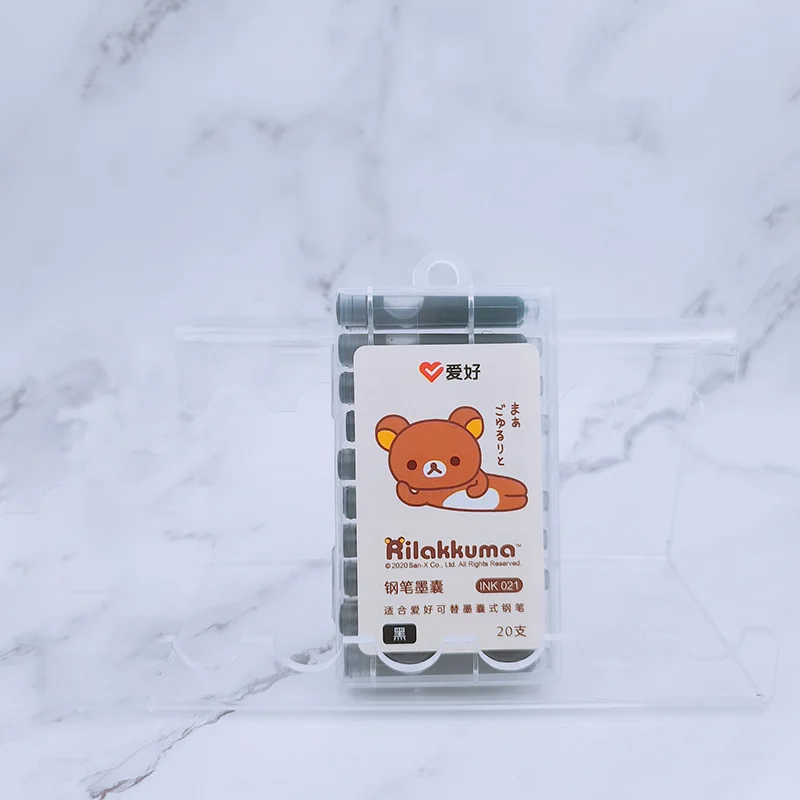 Чернильная ручка aihao ink021 rilakkuma со стираемыми синими чернилами - Фотография_3
