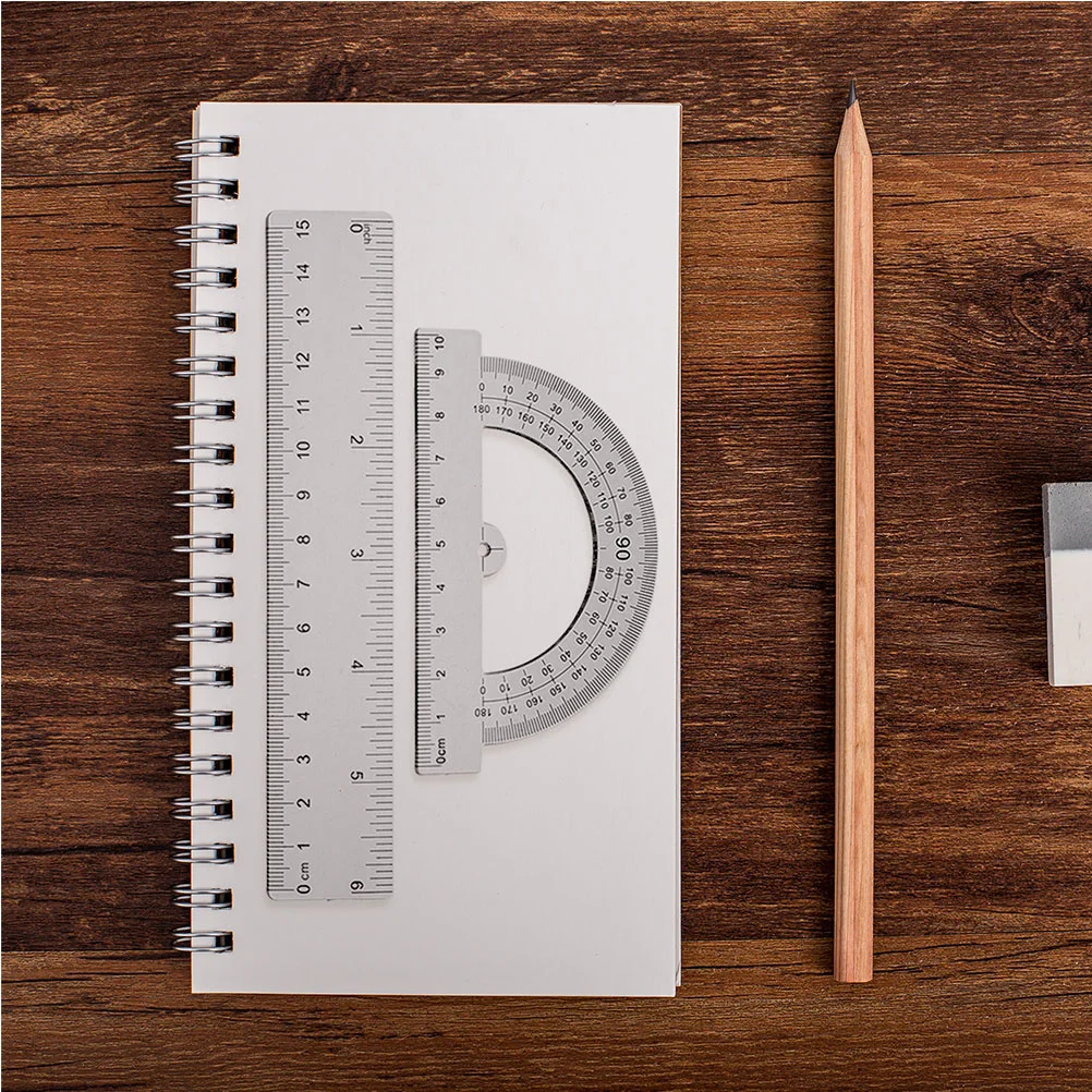 Набор геометрии транспортир треугольные - Фотография_4