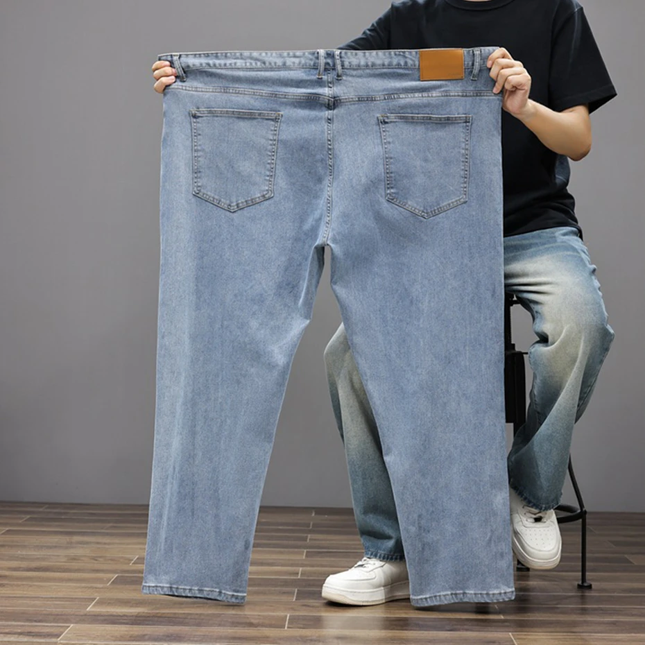 Плюс размер 8xl мешковатые джинсы - Фотография_6