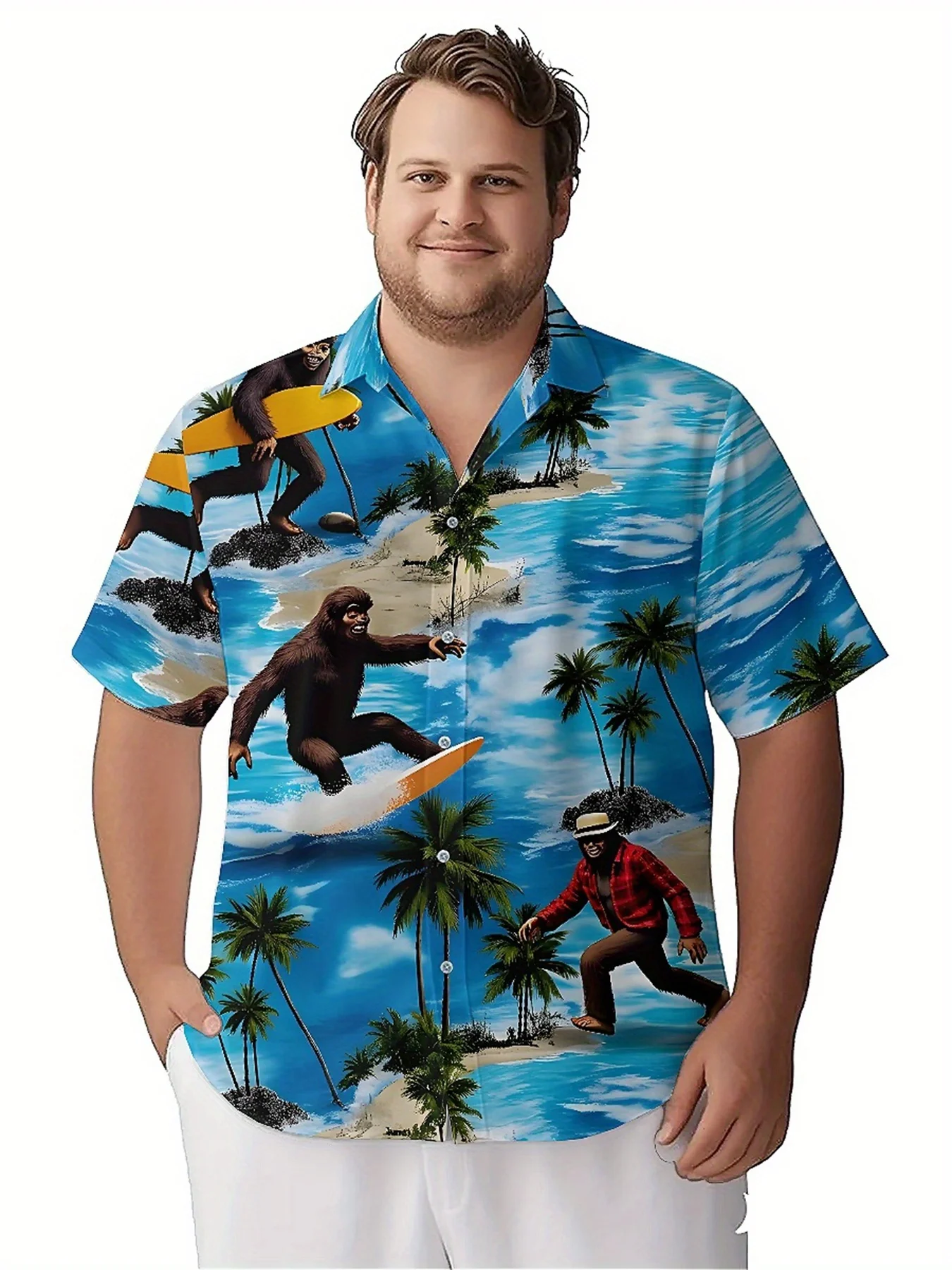 Мужские гавайские рубашки больших - Фотография_5
