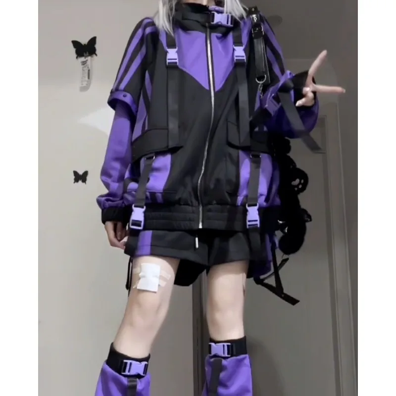 Японское милое женское пальто kawaii y2k - Фотография_3