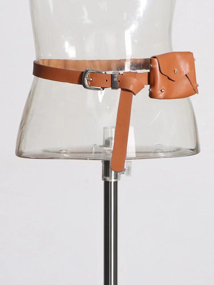 Twotwinstyle женские ремни из искусственной кожи с сумками для женщин - Фотография_4