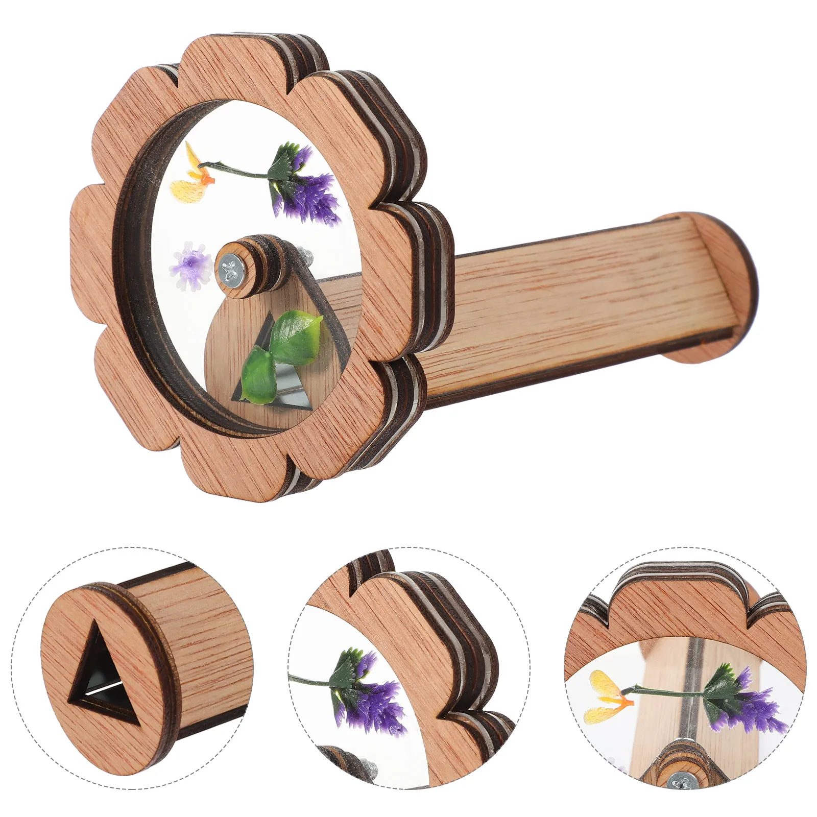 Wooden kaleidoscope portable kids - Фотография_5