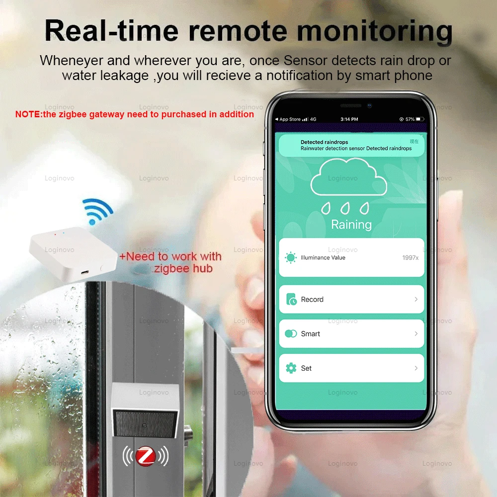2в1 zigbee датчик дождя детектор - Фотография_4