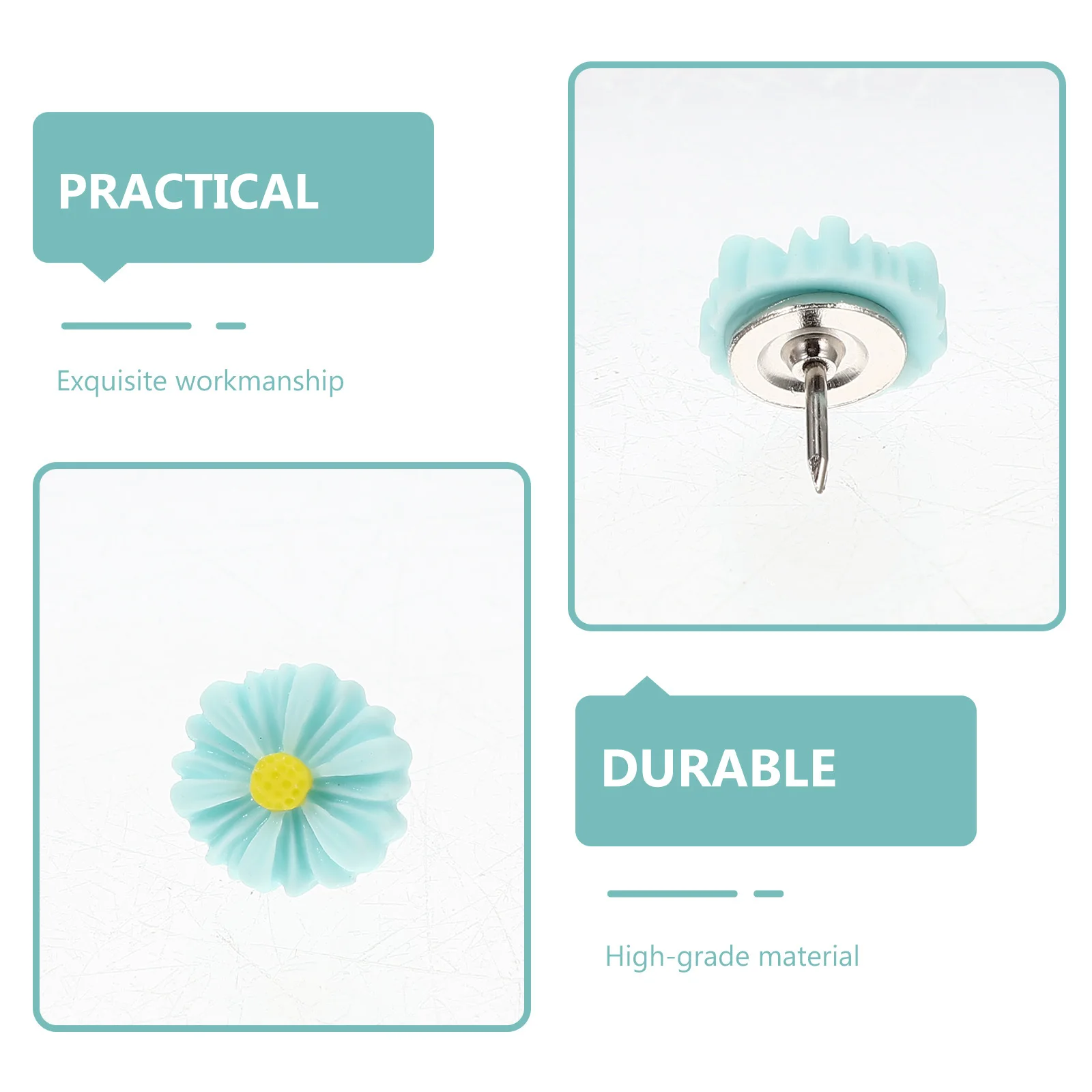 Канцелярские кнопки в форме цветка - Фотография_3