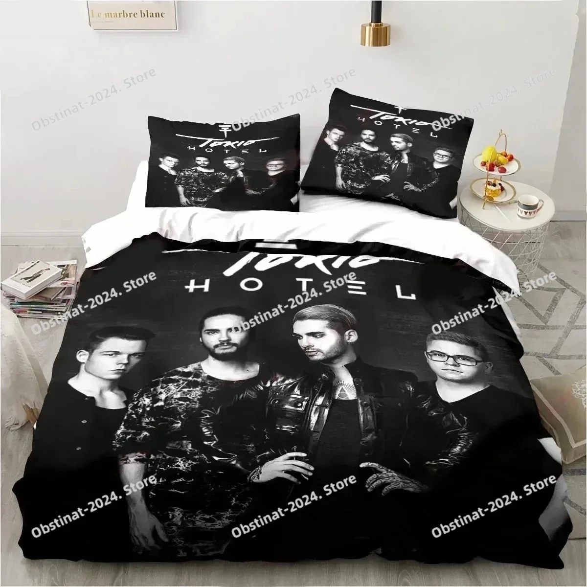 Комплект постельного белья tokio hotel band с 3d принтом - Фотография_3