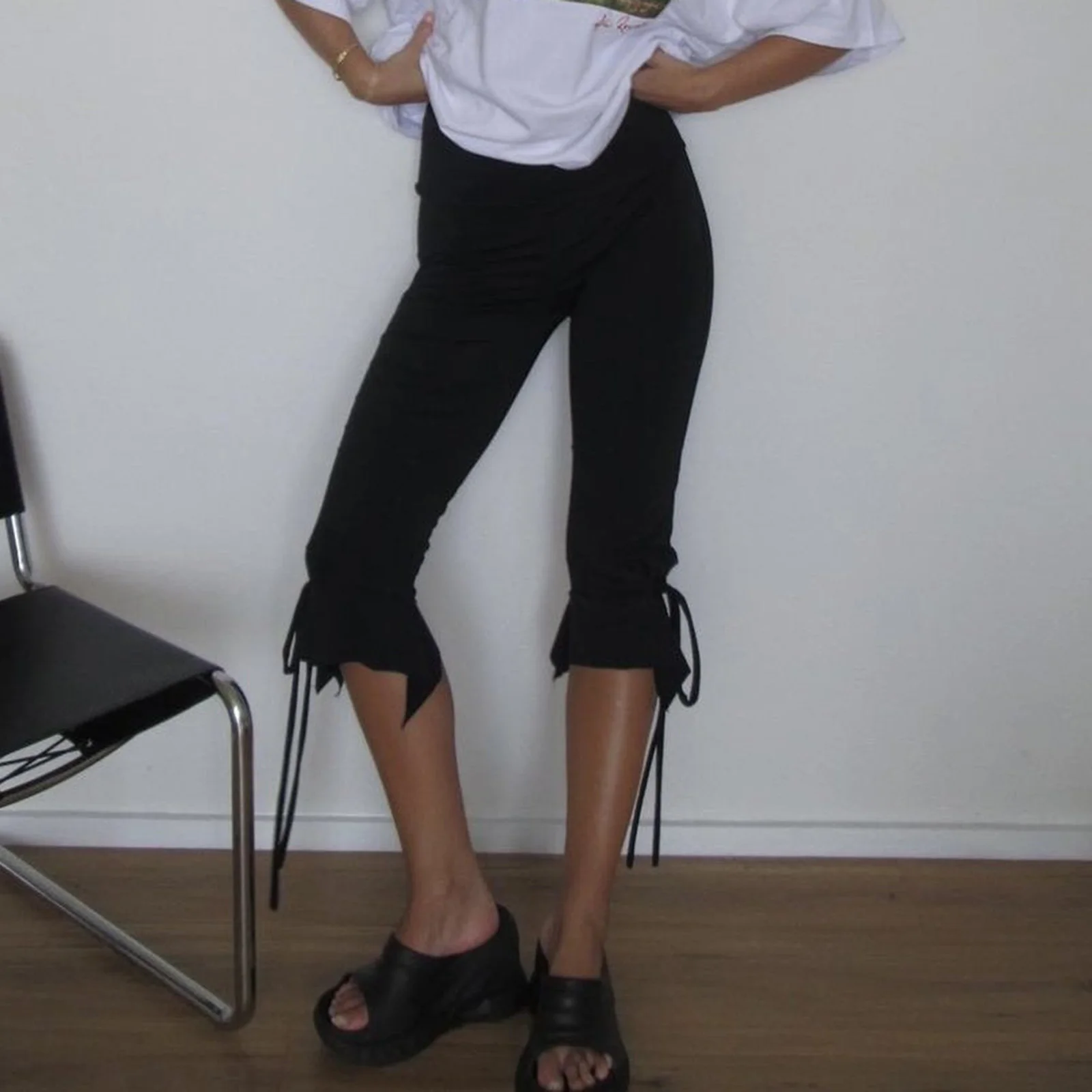 Женские капри, однотонные летние - Фотография_2