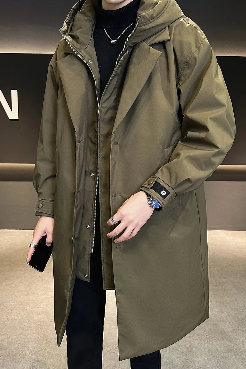 Мужской пуховик средней длины - Фотография_6