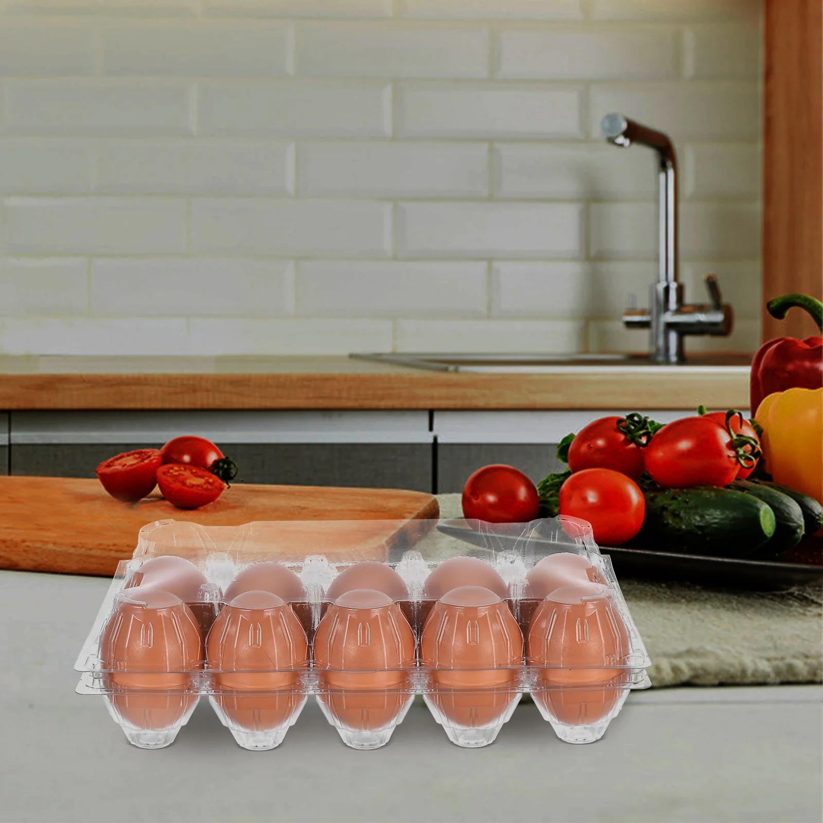 Прозрачные держатели для куриных яиц - Фотография_2