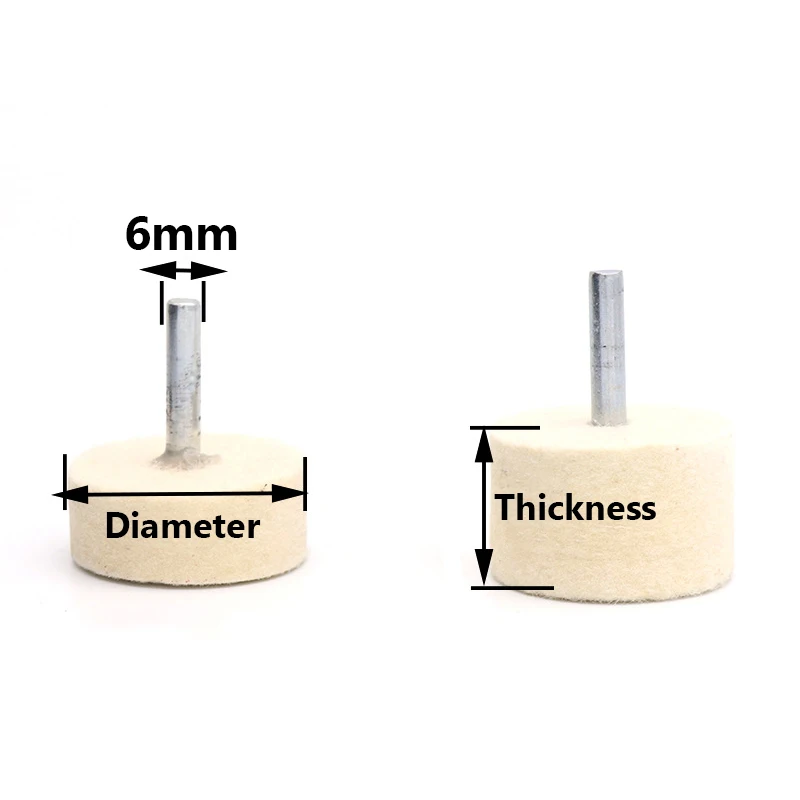 6 мм хвостовик, шерстяной фетр - Фотография_4