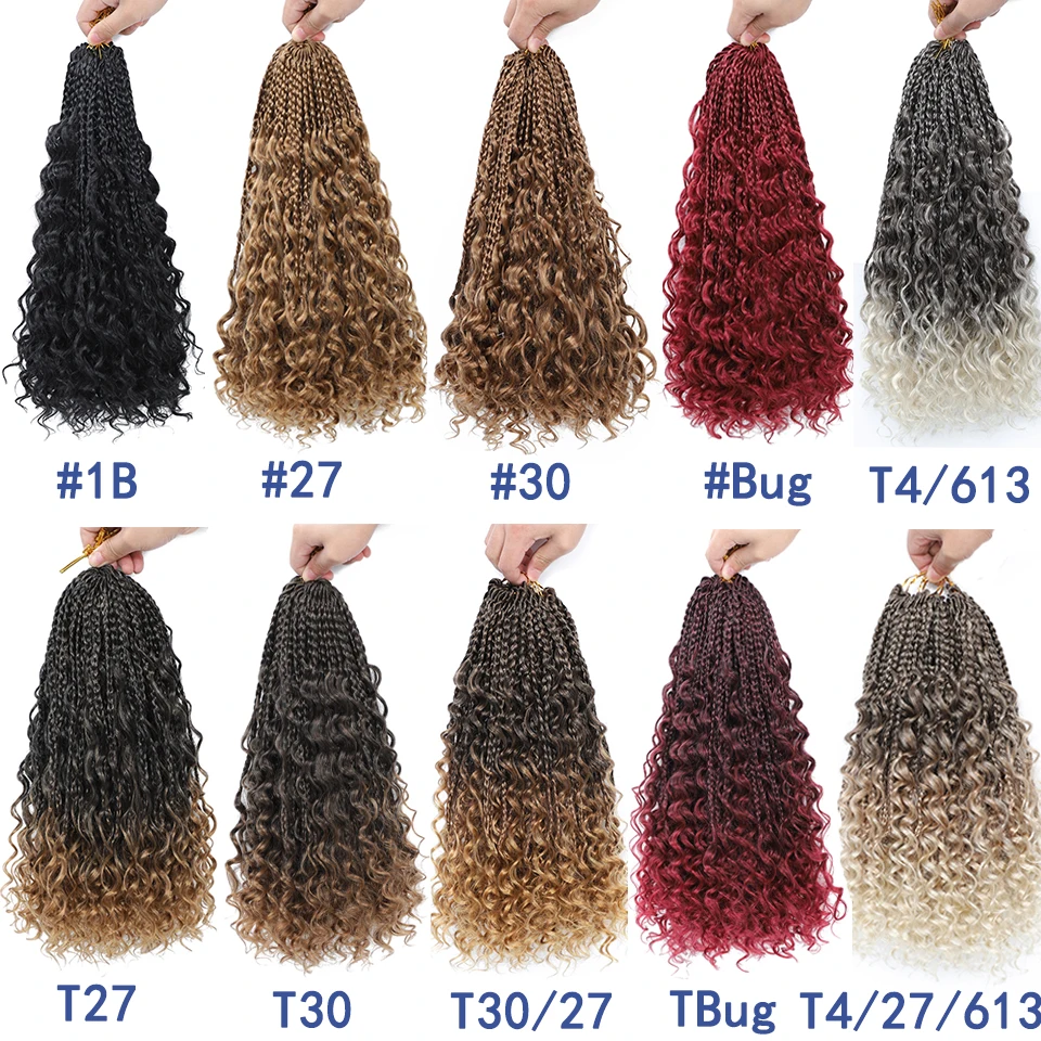 1–6 упаковок ombre box braids вязаные - Фотография_3