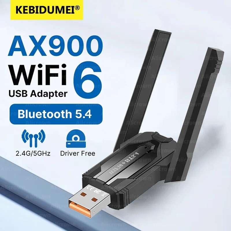 Ax900 wifi 6 usb-адаптер bluetooth 5.4 двухдиапазонный 2