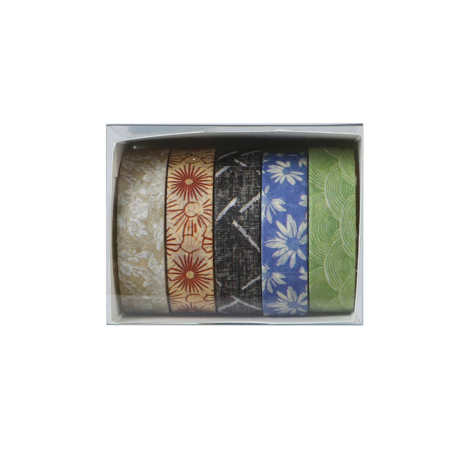 Винтажная лента васи с цветочным растением - Фотография_6