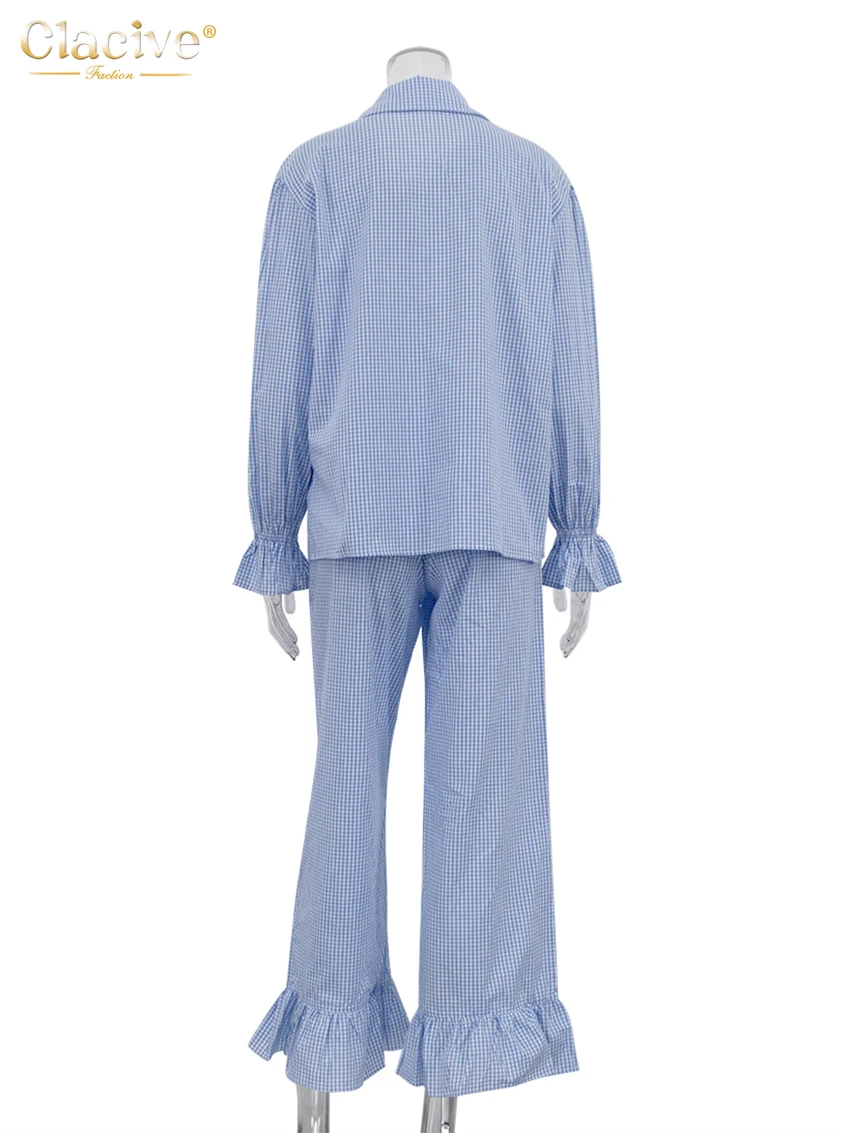 Clacive модный свободный клетчатый - Фотография_6