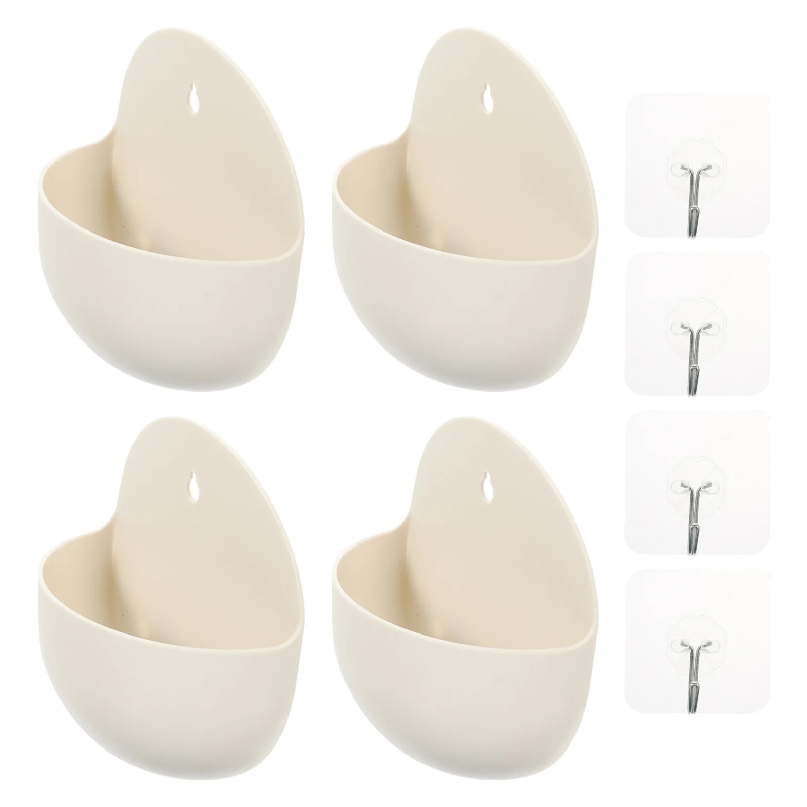 Настенный пластиковый цветочный горшок с отверстием - Фотография_5