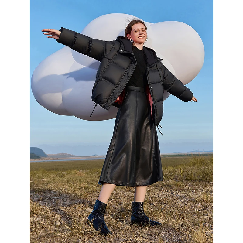 Toyouth женский пуховик с капюшоном 2024 - Фотография_4