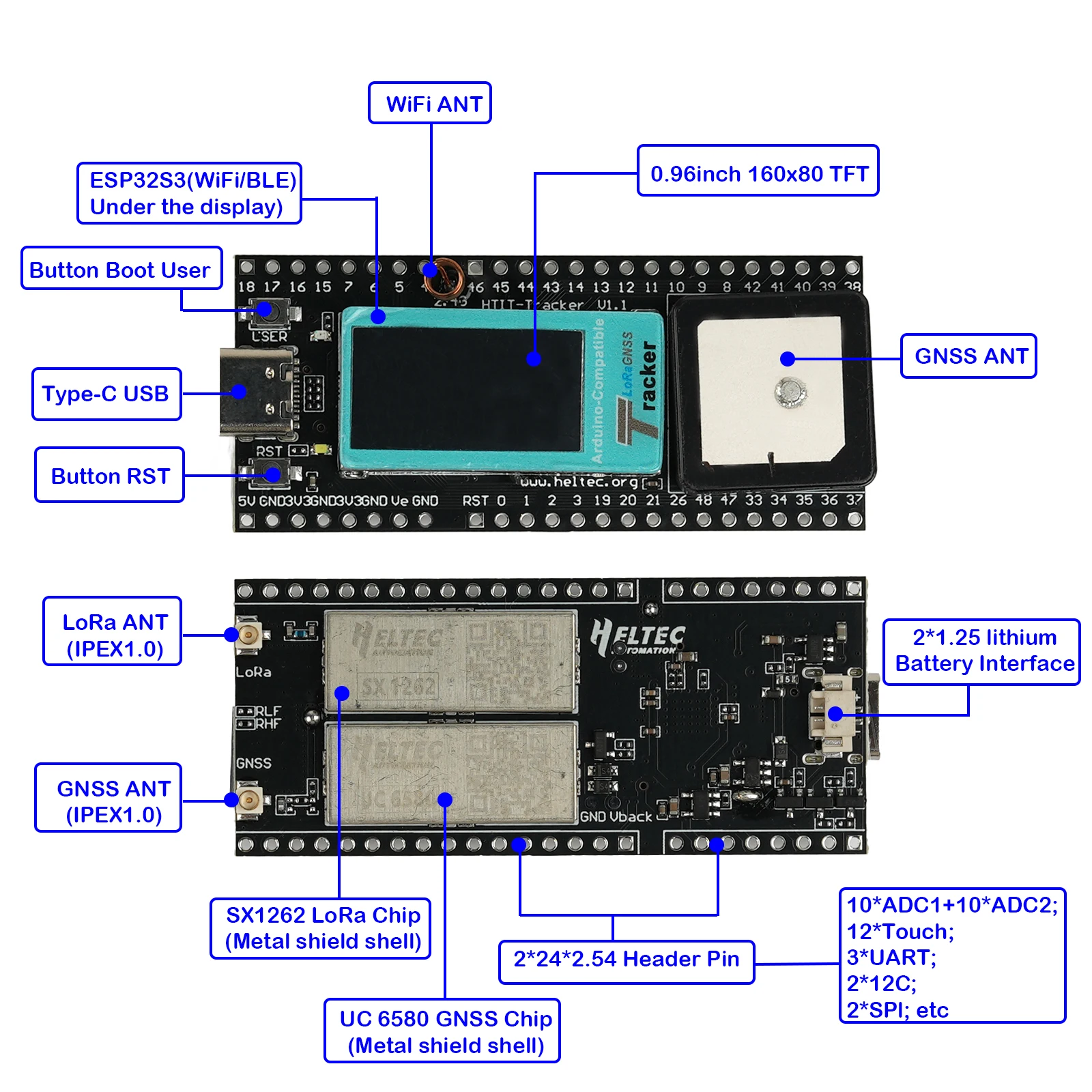 Lora+gnss+wi-fi+bt комплект для - Фотография_3