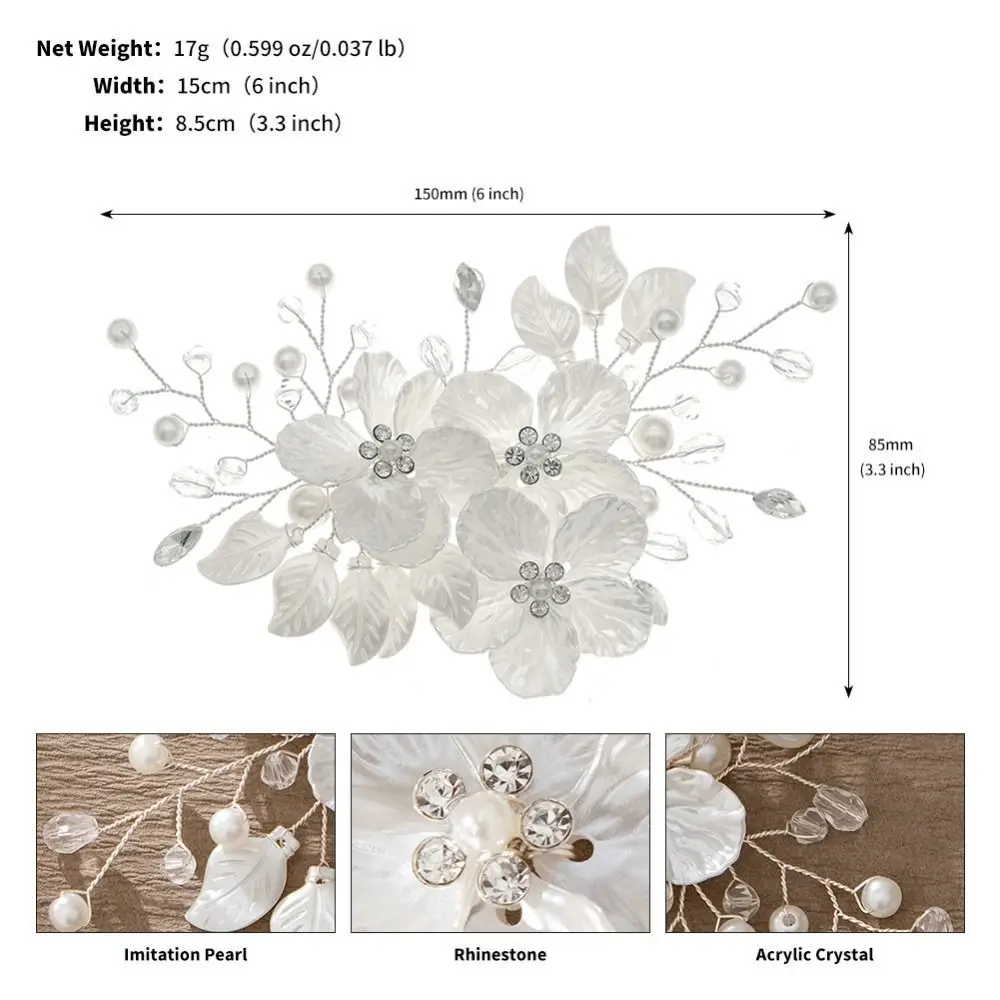 Новый свадебный головной убор с кристаллами и жемчугом - Фотография_6