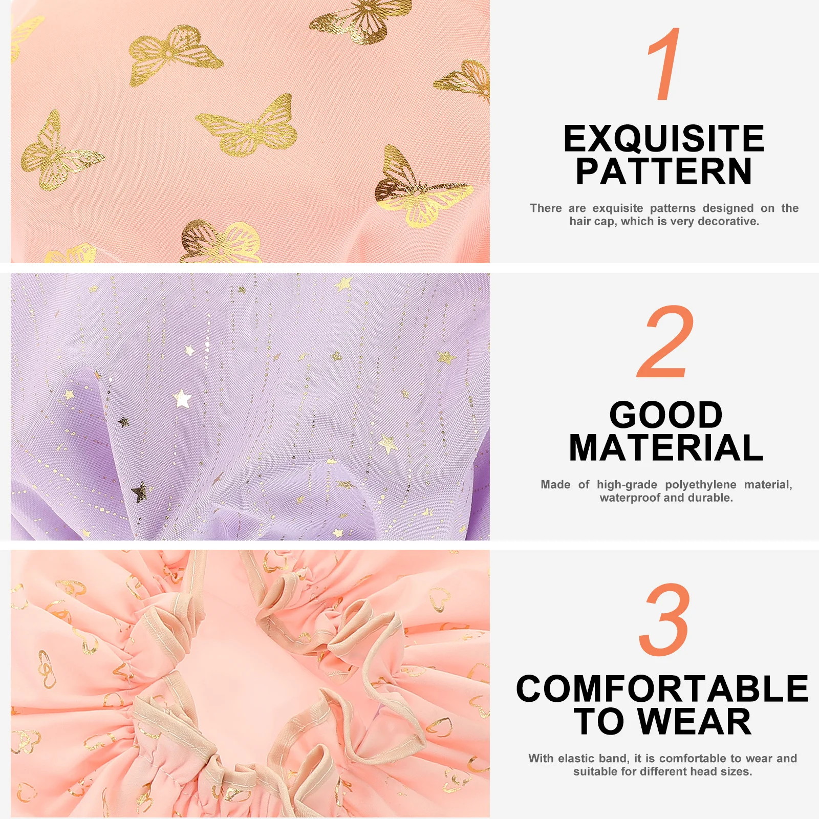 Водонепроницаемая детская шапочка для купания