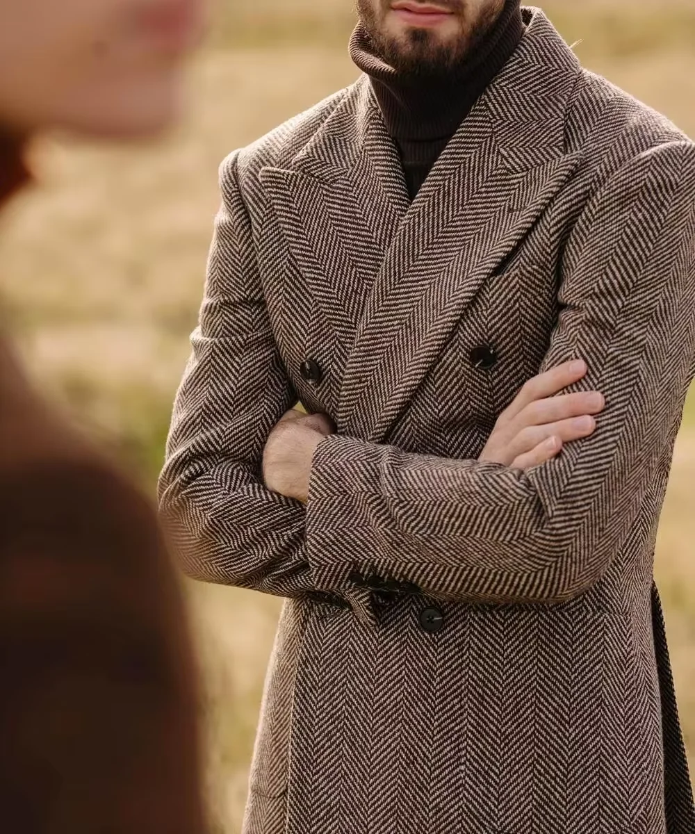 Мужской костюм с узором «елочка» - Фотография_3