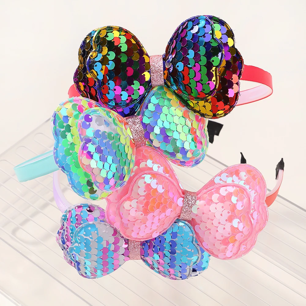 Милая детская повязка на голову в форме цветка - Фотография_5