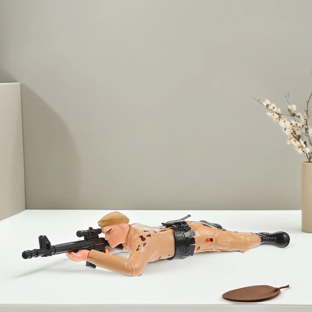 Интерактивные электрические фигурки ползающих солдат для детей - Фотография_4