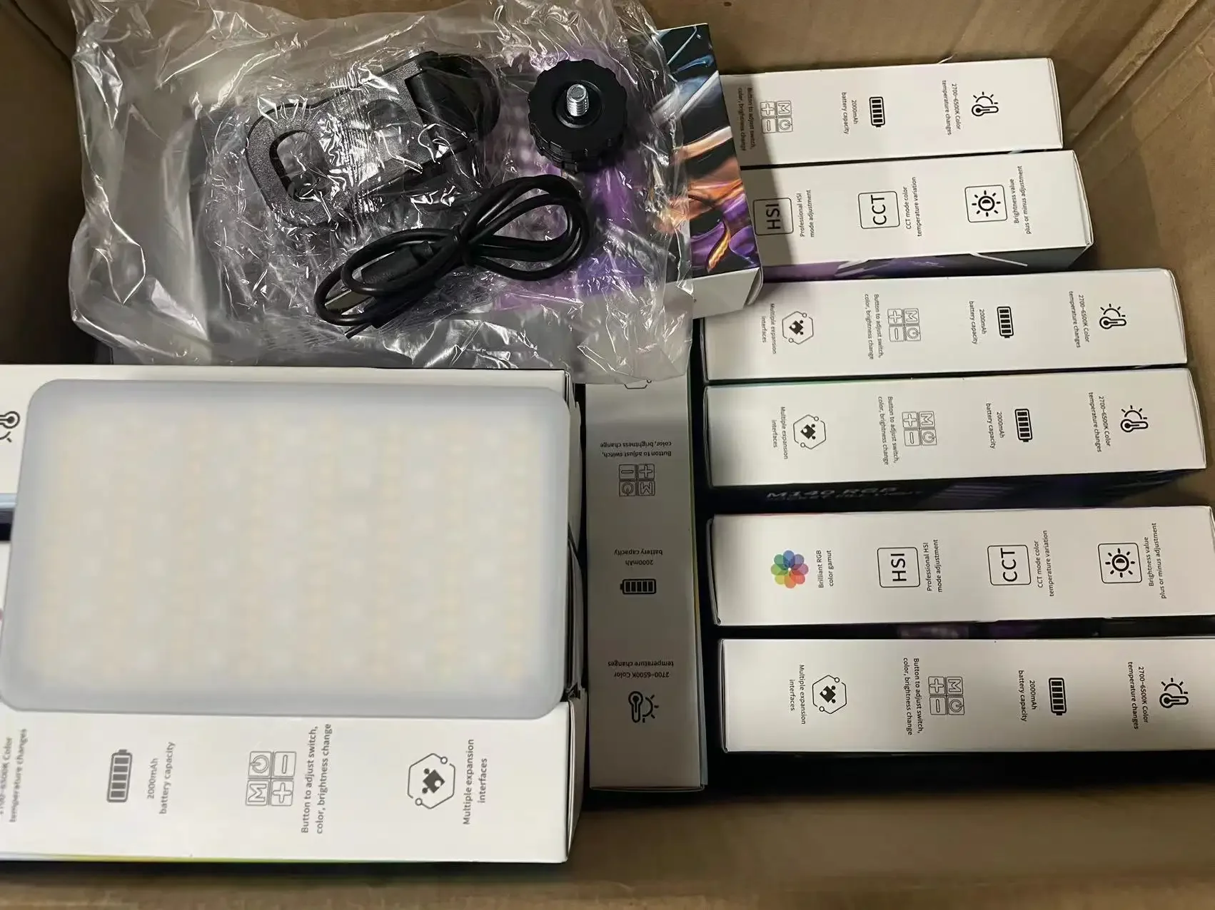 Новая продажа rgb140 перезаряжаемый светодиодный телефон для селфи - Фотография_3