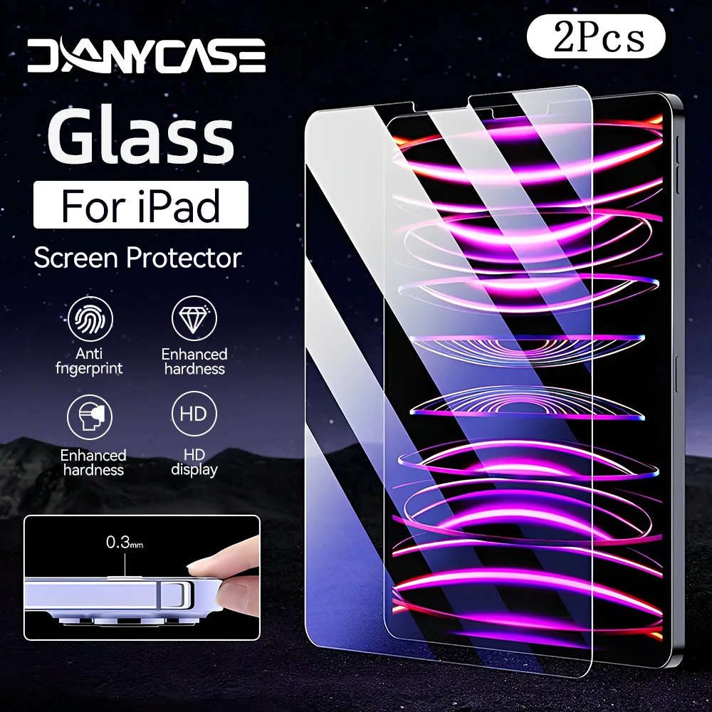 2pcs tempered glass screen protector for ipad pro 13 12