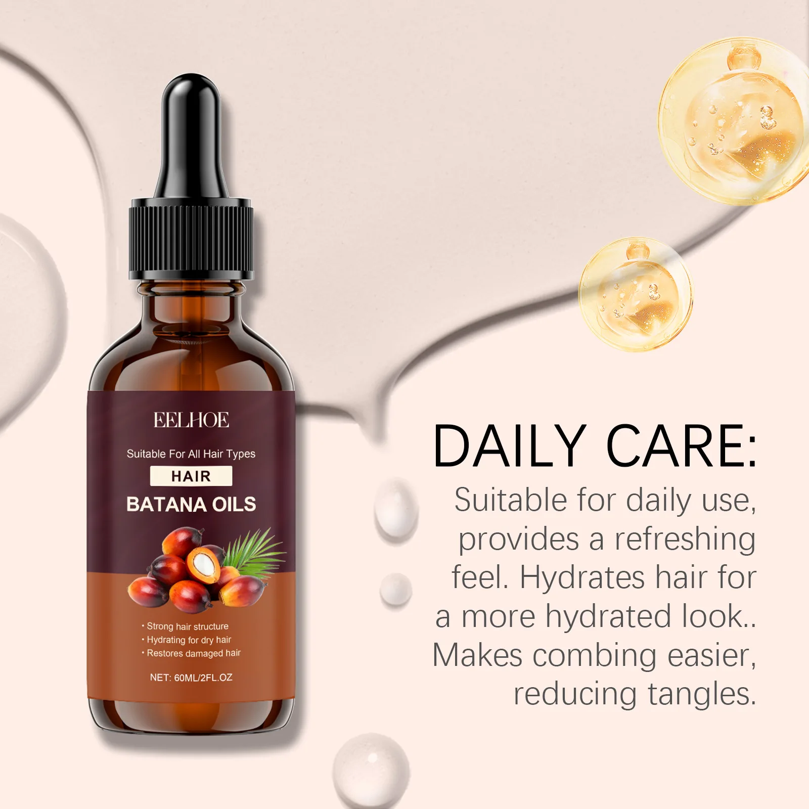 Eelhoe batana эфирное масло для ухода за волосами более толще - Фотография_5