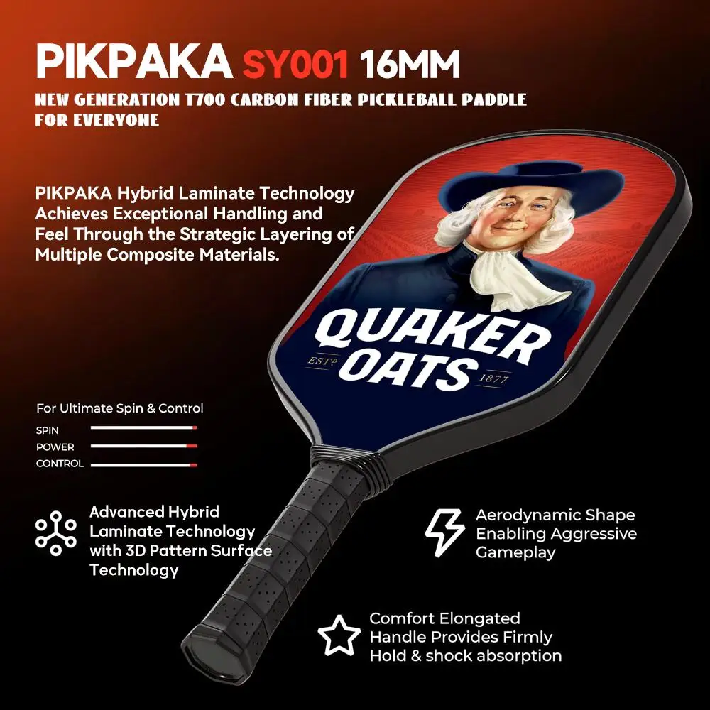 U_uaker oat pickleball paddle легкая - Фотография_3
