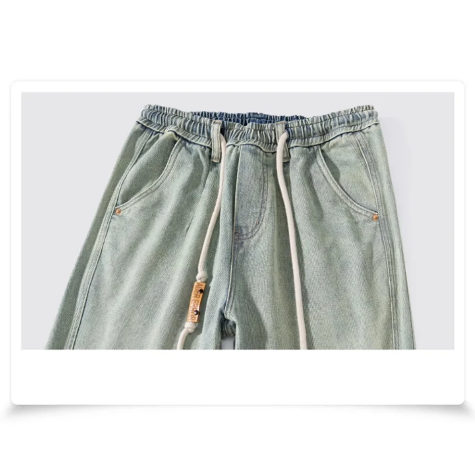 Мужские винтажные свободные синие - Фотография_3